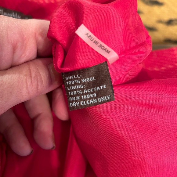 J McLaughlin, red wool pencil skirt size 4 - Picture 4 of 8